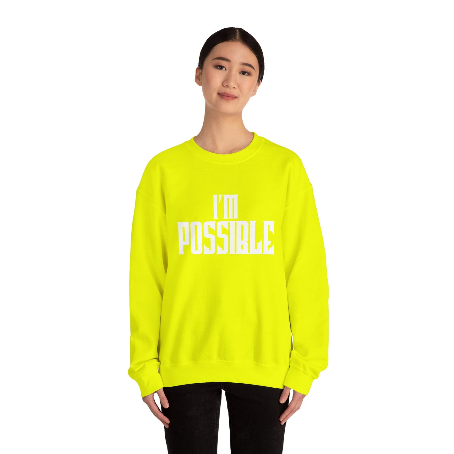 Teen Crewneck Sweatshirt - I'M POSSIBLE Self-Inspiration Design