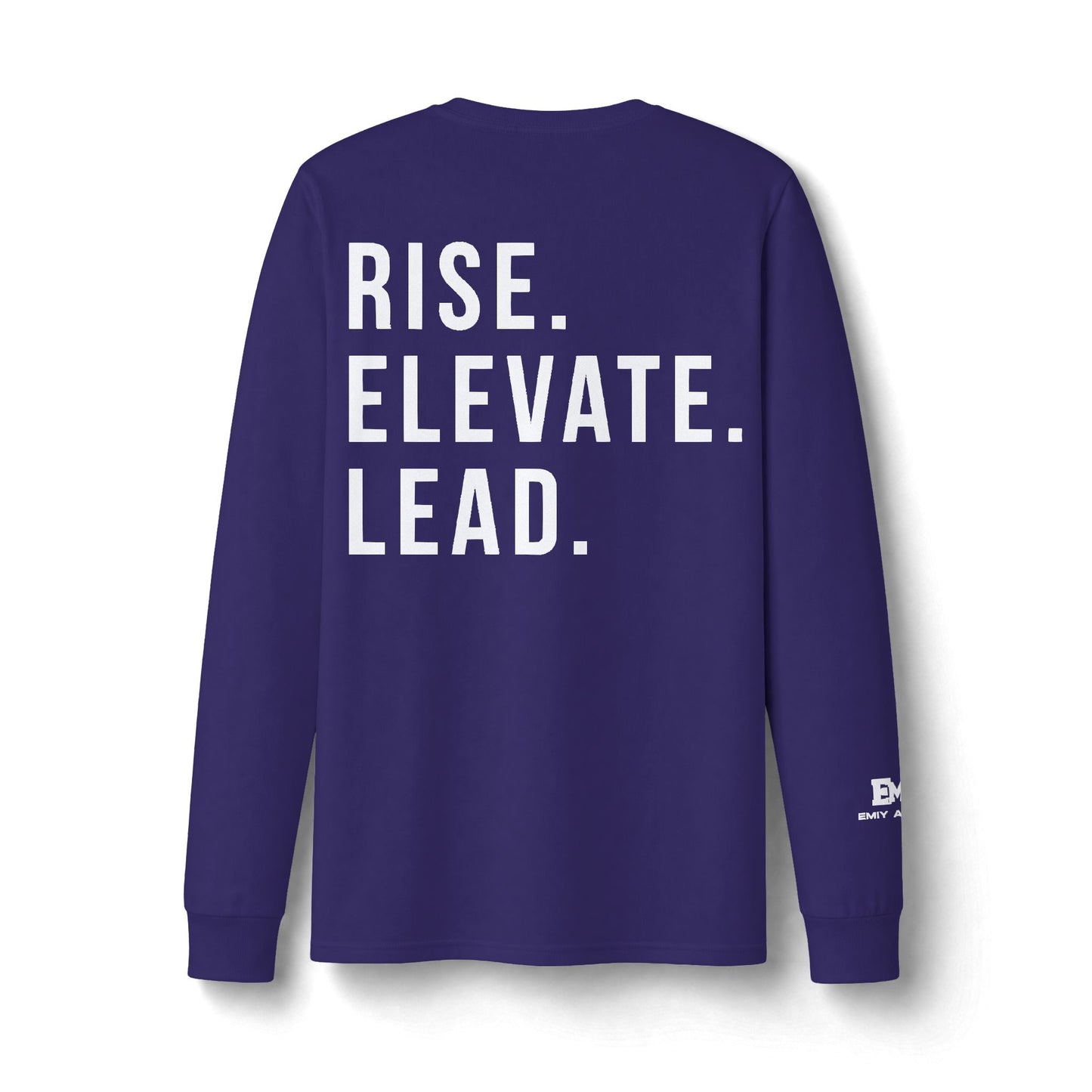 EMIY Sports  'Rise. Elevate. Lead.' Performance Shirt-LS