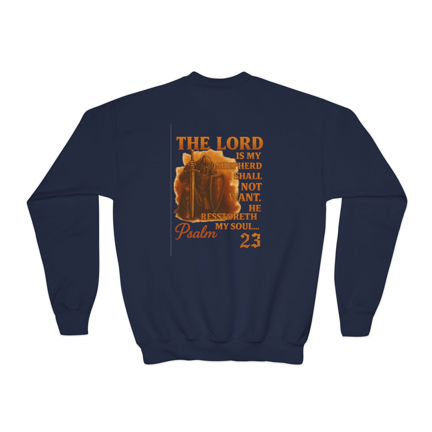 EMIY Kids Sweatshirt - Psalm 23 'The Lord Is My Shepherd' Youth Pullover