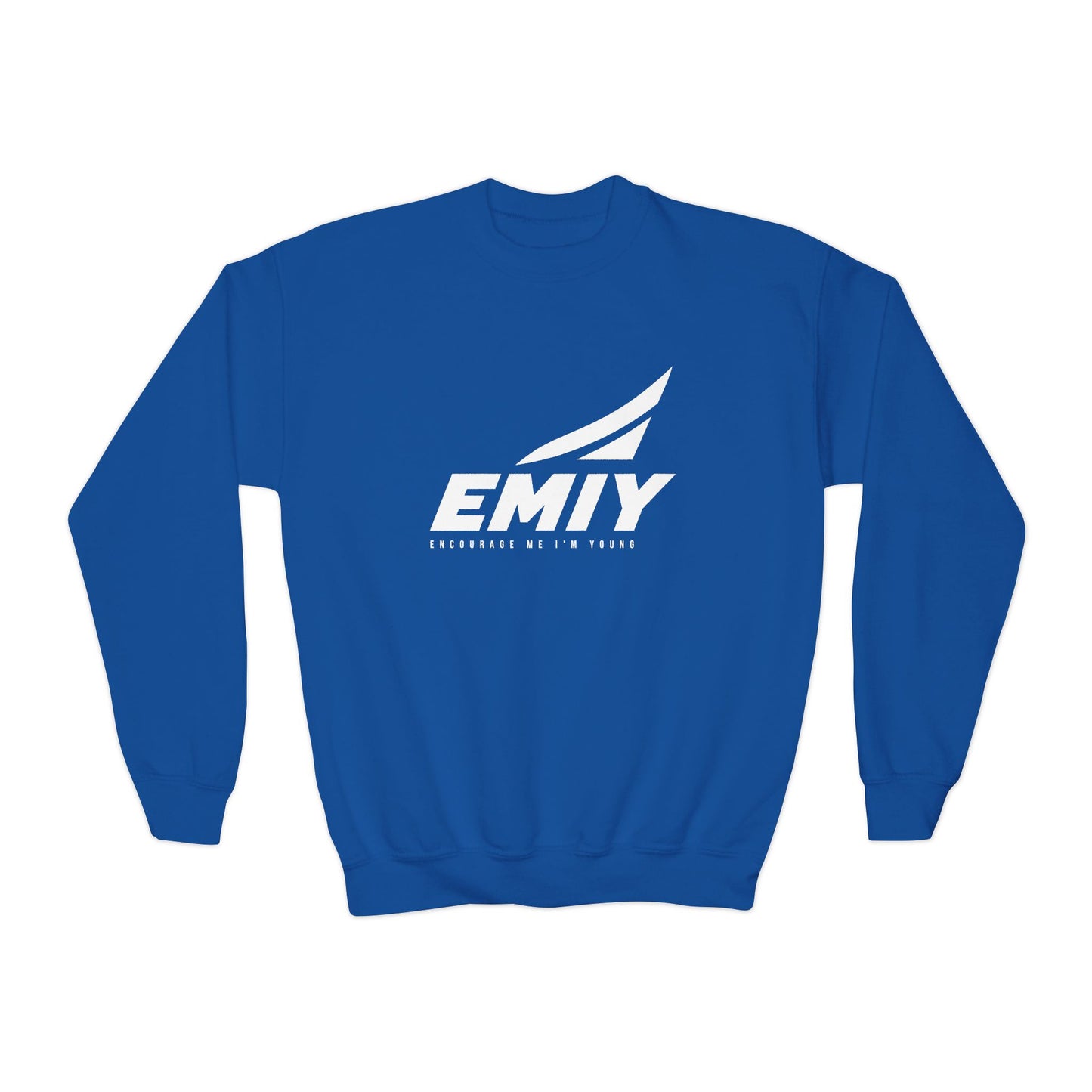 Youth Crewneck Sweatshirt — "Rise. Elevate. Lead."