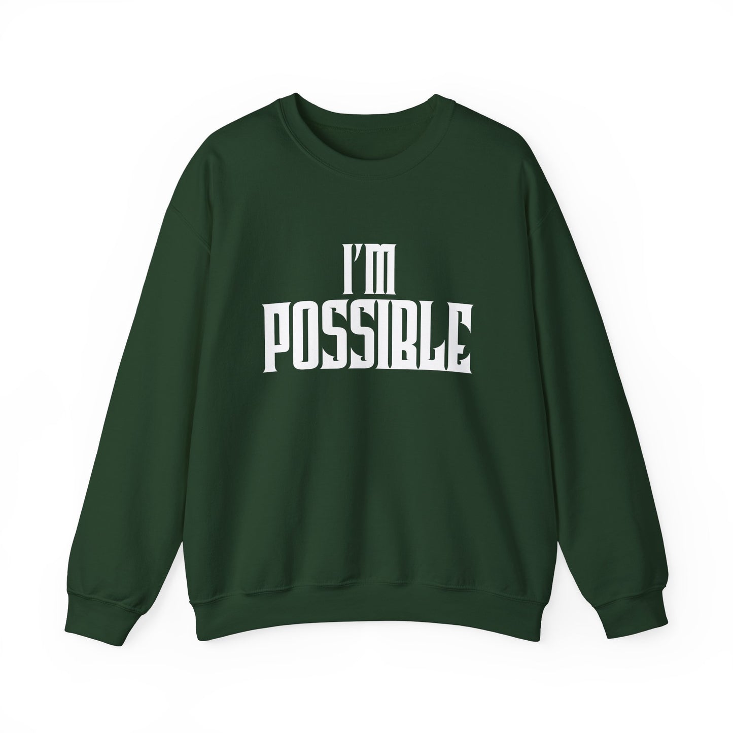 Teen Crewneck Sweatshirt - I'M POSSIBLE Self-Inspiration Design