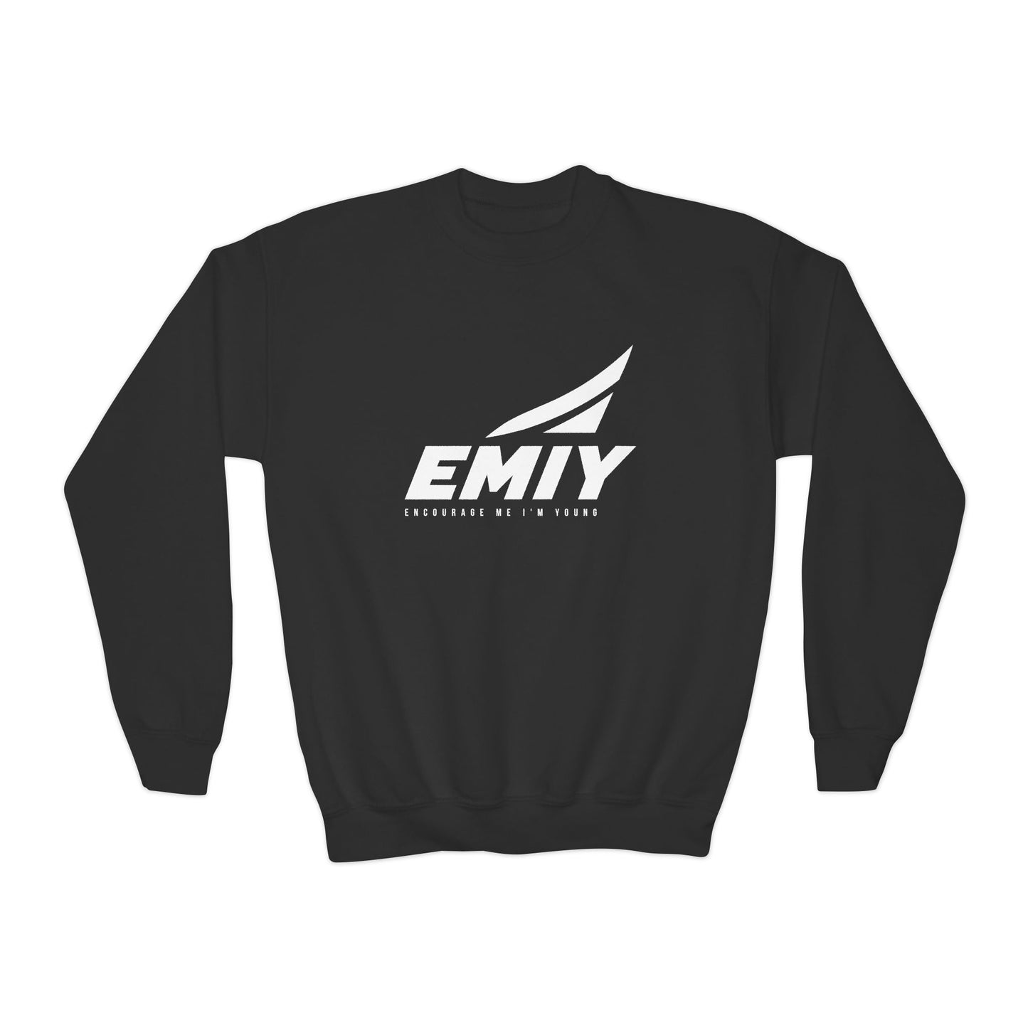 Youth Crewneck Sweatshirt — "Rise. Elevate. Lead."