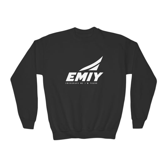 Youth Crewneck Sweatshirt — "Rise. Elevate. Lead."