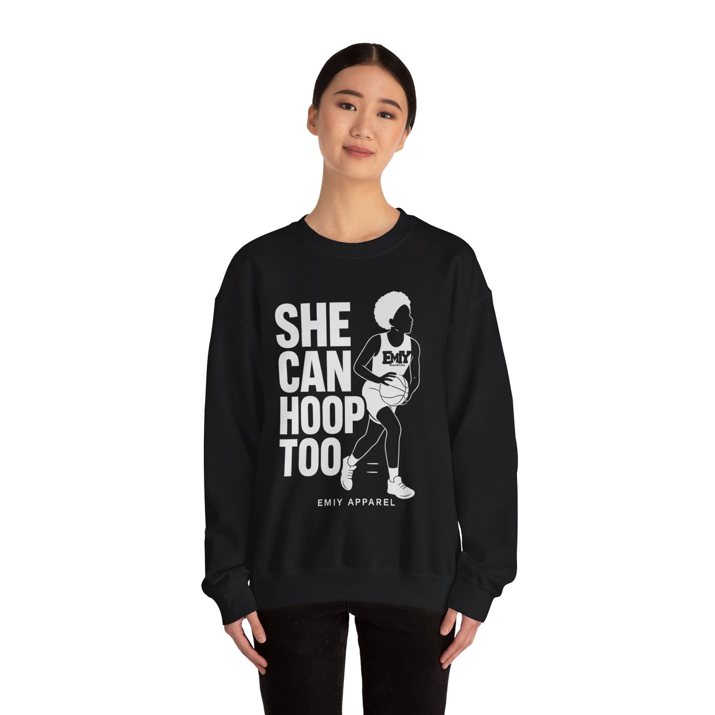 She Can Hoop Too by EMIY Apparel
