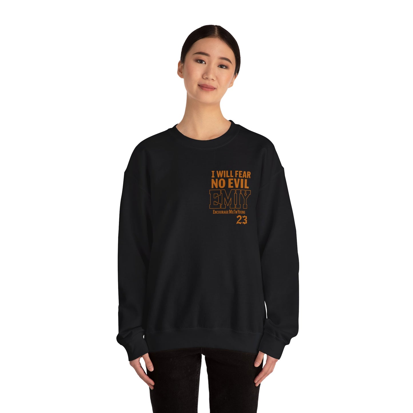 Bible Verse Sweatshirt - Psalms 23 Fear No Evil