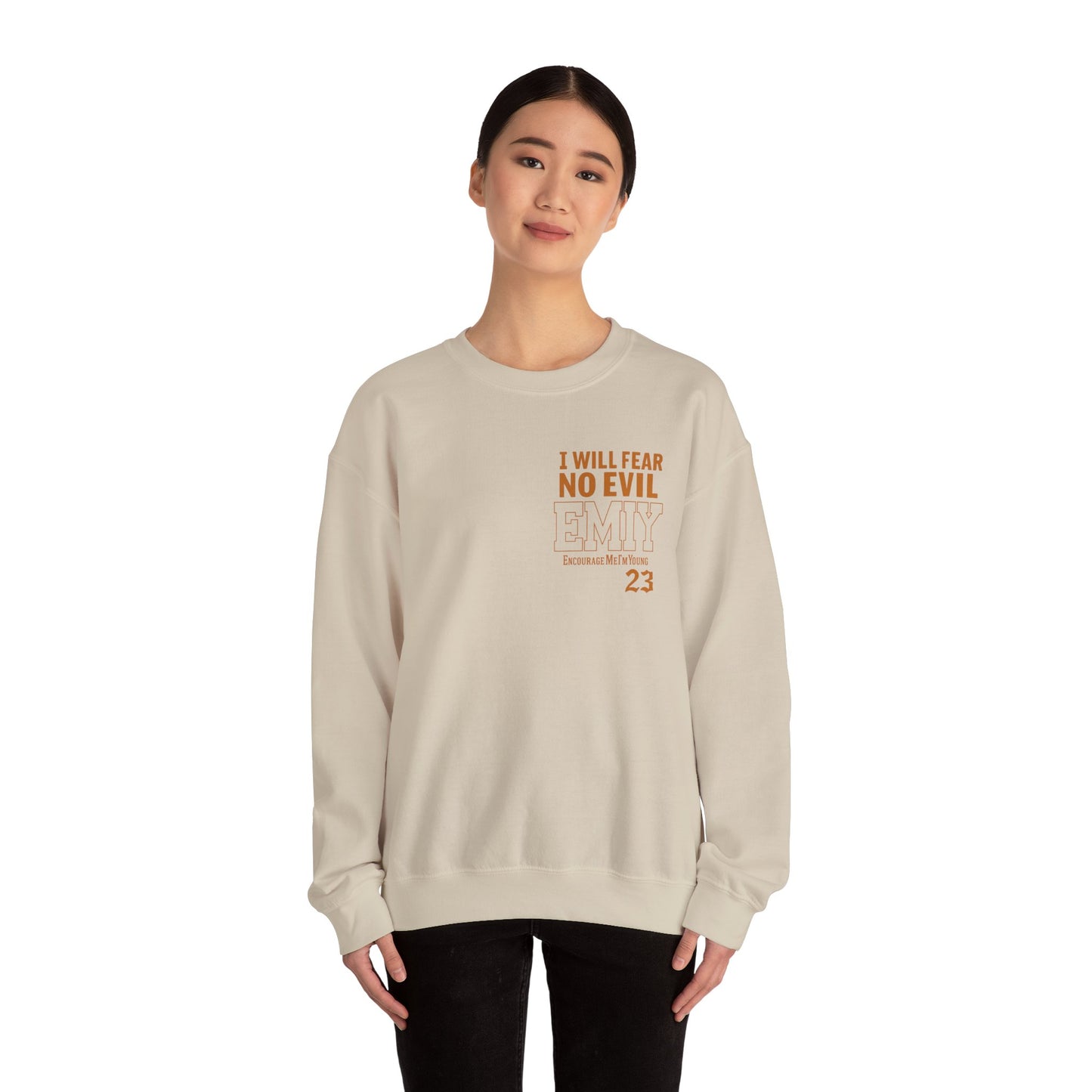 Bible Verse Sweatshirt - Psalms 23 Fear No Evil