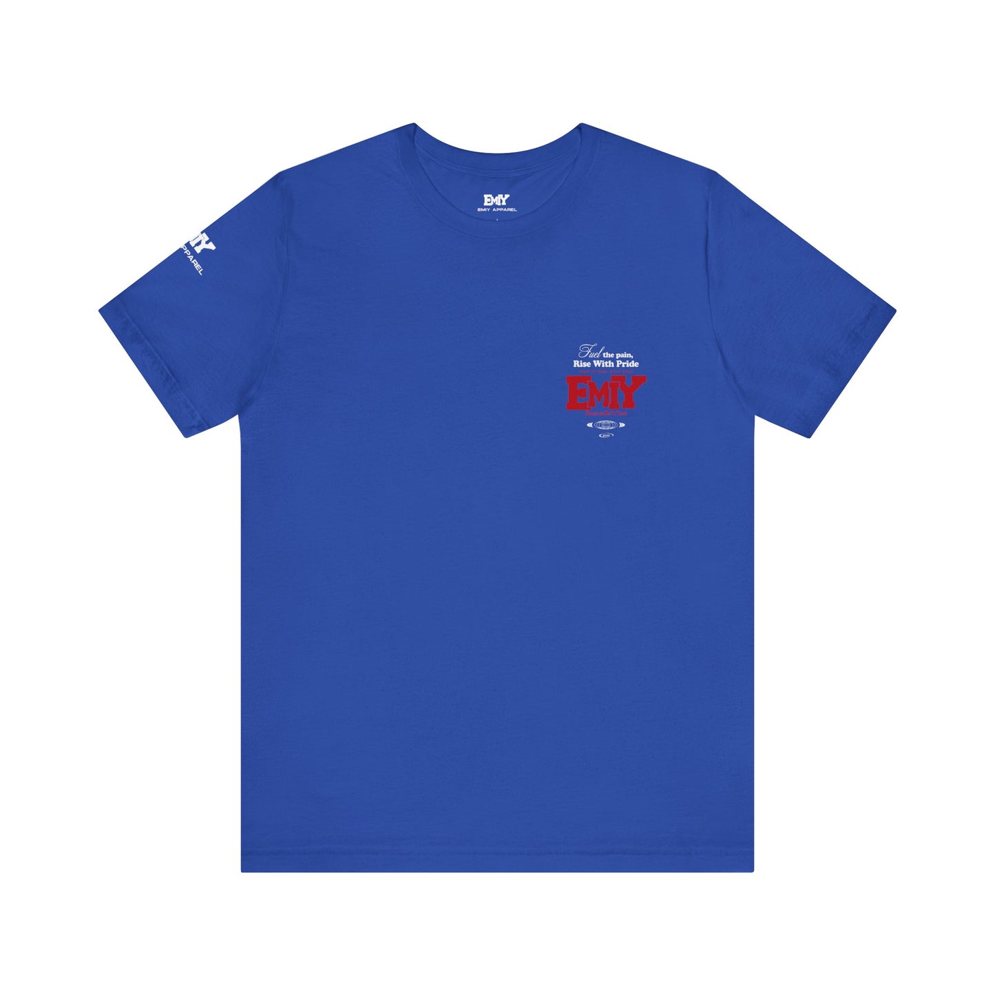 Motivational Fitness T-Shirt - 'Fuel The Pain, Rise With Pride'