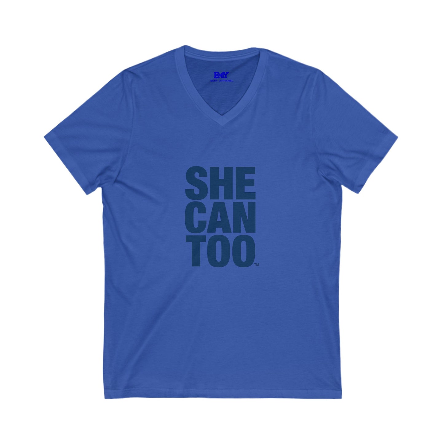 She Can Too V-Neck Tee (ZETA'S)