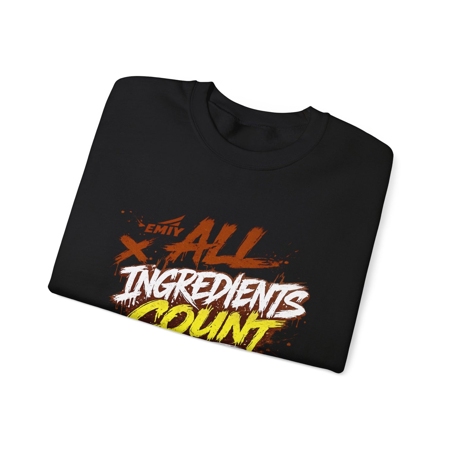 "All Ingredients Count" Crew Sweatshirt