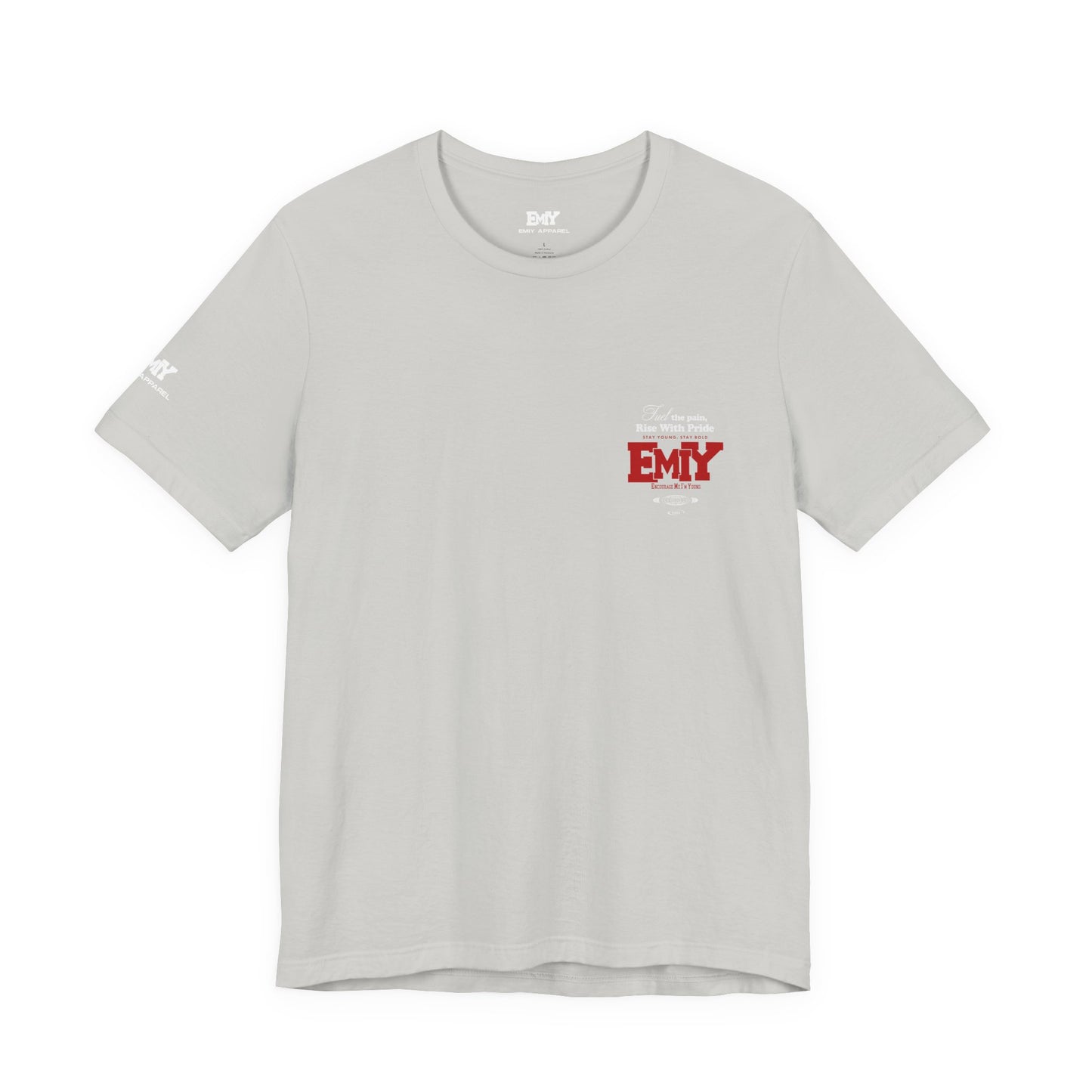 Motivational Fitness T-Shirt - 'Fuel The Pain, Rise With Pride'