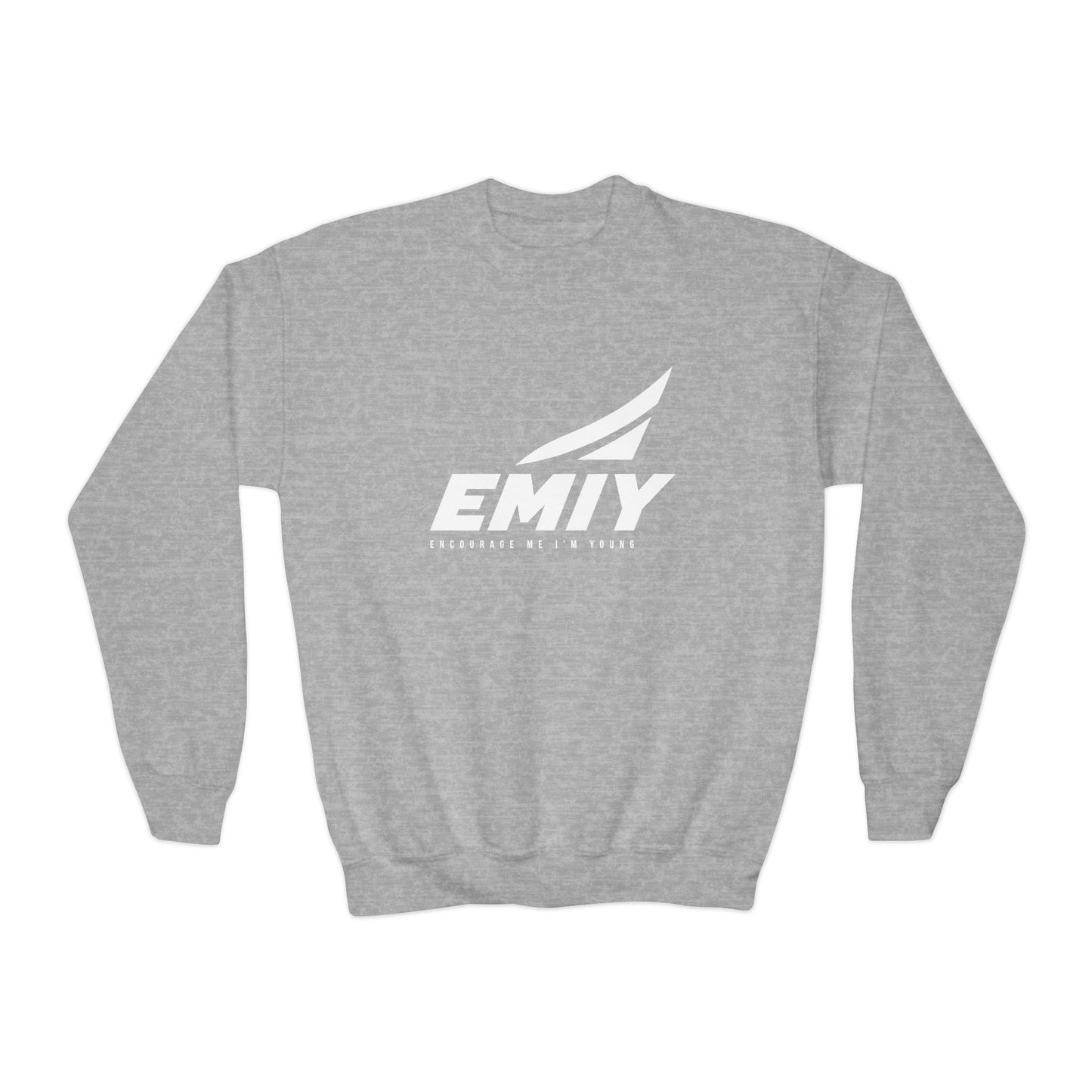 Youth Crewneck Sweatshirt — "Rise. Elevate. Lead."