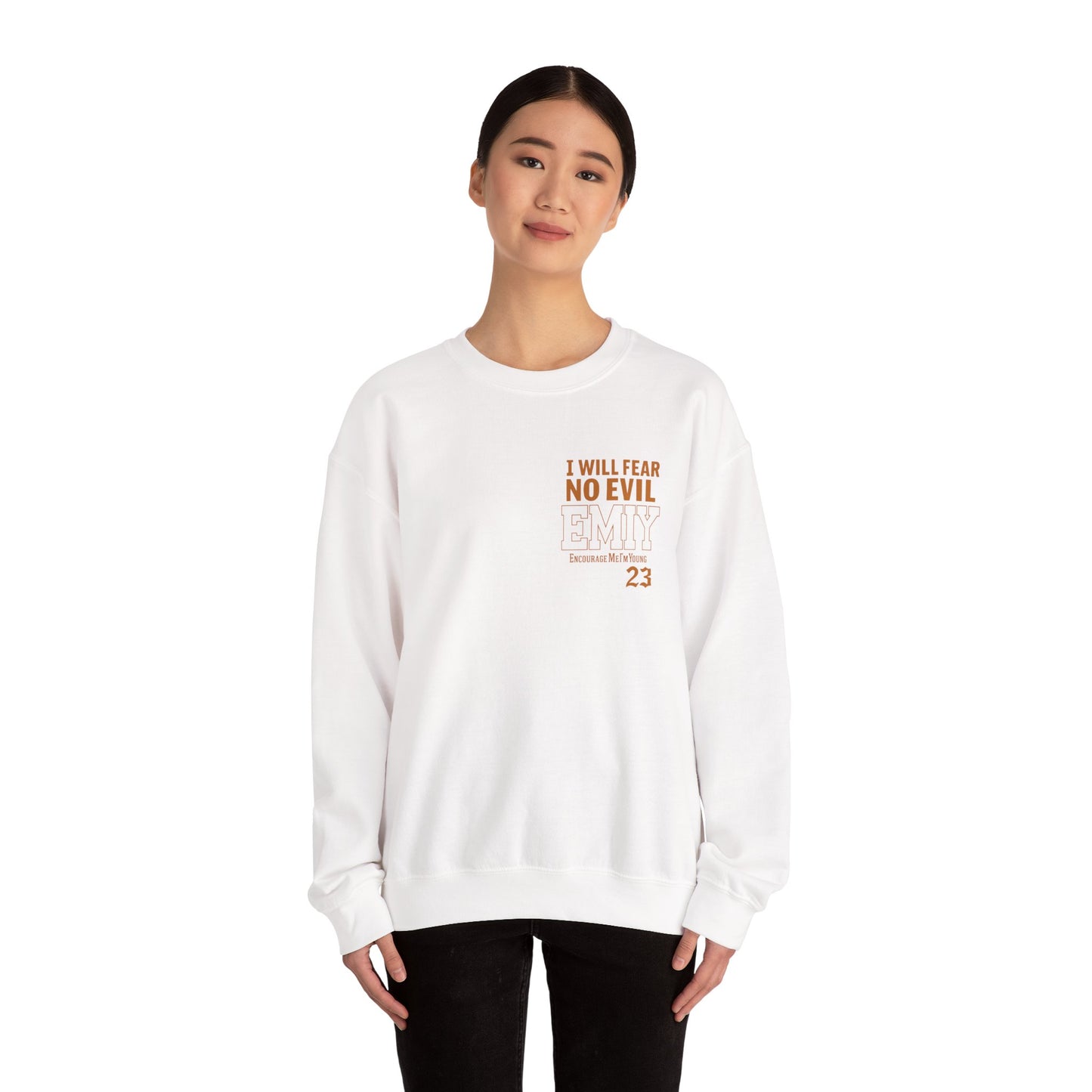 Bible Verse Sweatshirt - Psalms 23 Fear No Evil
