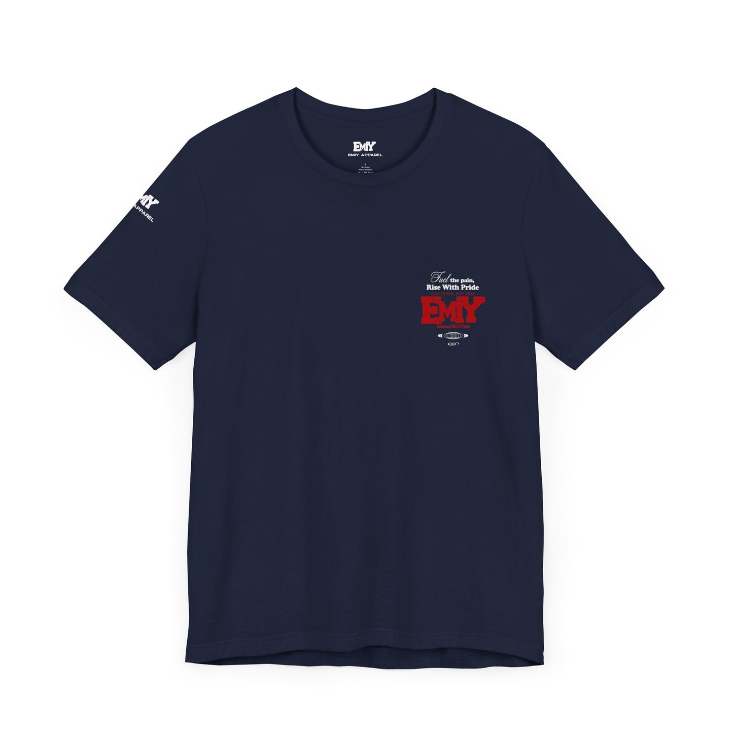 Motivational Fitness T-Shirt - 'Fuel The Pain, Rise With Pride'